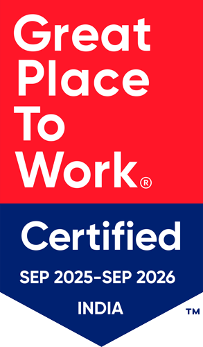 Great Place To Work Certified badge, India, September 2025 to September 2026